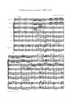 Bach: Violin Concerto in a minor