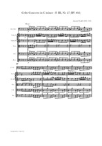 Vivaldi: Cello Concerto in c minor