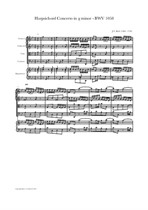 Bach: Harpsichord Concerto in g minor