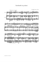 Böhm: Sarabande in g minor (Violin and Piano)